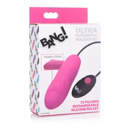 XR Brands Vibrating Silicone Bullet 7-Mode Rechargeable Black