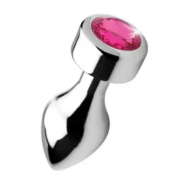 Blush Novelties Temptasia Aluminum Plug Medium Pink Gem Weighted Base