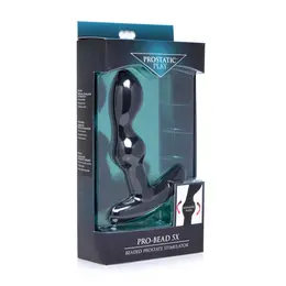 XR Brands Pro-Bead Beaded Prostate Wellness Massager Black 5 Modes