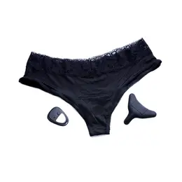 XR Brands PantyVibe 10-Mode Wireless Vibrating Underwear Black Lace