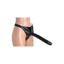 XR Brands Tower of Power Vibrating System Black 32 cm with Harness