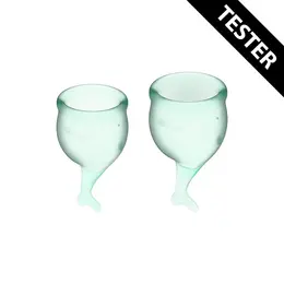 Feel Secure Intimate Cup Light Green Tester - Compact & Hygienic Design