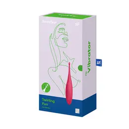 Satisfyer Twirling Fun Tip Vibrator - Kompaktan, Vodootporan, Magenta