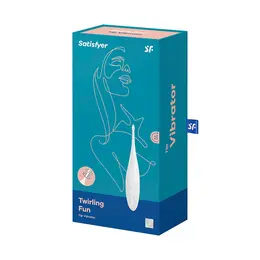 Satisfyer Twirling Fun Tip Vibrator - Waterproof, 12 Modes, Silicone