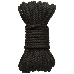 Bind and Tie Konopljino Uže 6mm x 9,1m Crno - Izdržljivo Prirodno Vlakno