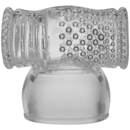 Merci Power Wand Intimate Tunnel Attachment Clear Dual-Texture