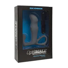 Doc Johnson OptiMALE Vibrating P-Spot Silicone Massager Black