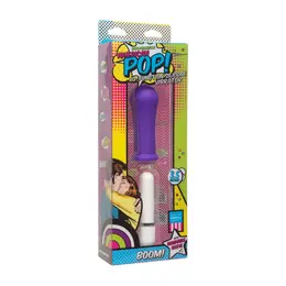 Doc Johnson American Pop Boom! 10-Function Vibrating Device, Colorful Design