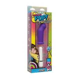 American Pop Pow! 10-Function Silicone Vibrator - Colorful Compact Model