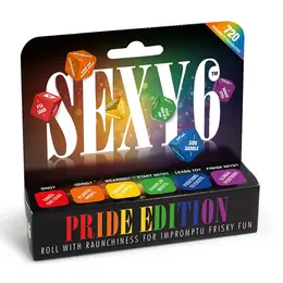 Lovehoney Pride Rainbow 6 Dice - Creative Scenario Game Set