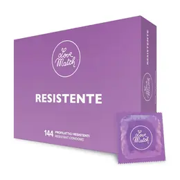 Love Match Resistente Durable Latex Condoms 144-Pack Large Size