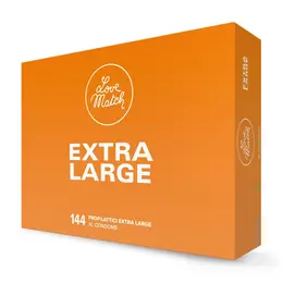 Love Match Extralarge Comfort Condoms 144-Pack, Extra Spacious Fit