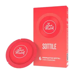 Love Match Sottile ultra-tanke lateks zaštitne navlake 6 komada