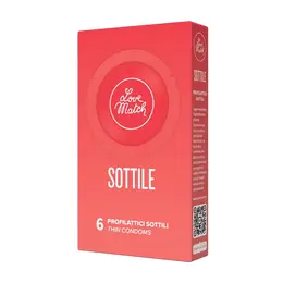 Love Match Sottile ultra-tanke lateks zaštitne navlake 6 komada