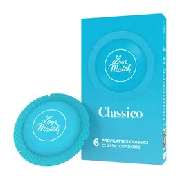 Love Match Classico Condoms 6 pcs - Comfort Fit & Enhanced Lubrication