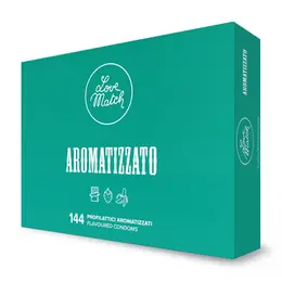 Love Match Aromatizzato Flavored Condoms 144-Pack Chocolate Strawberry Banana