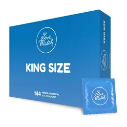Love Match King Size XXL kondomi 60 mm 144 komada ekstra udobno prijanjanje