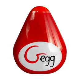 Gvibe Gegg Red crveno fleksibilno TPE intimno jaje sa 3D teksturom
