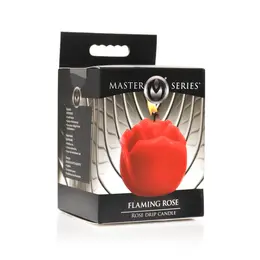 Flaming Rose kapajuća sveća crvena - niskotemperaturni parafinski model