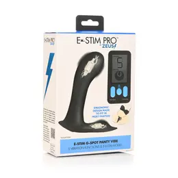E-Stim Pro G-Spot gaćice vibrator crni - elektro-vibracioni sistem