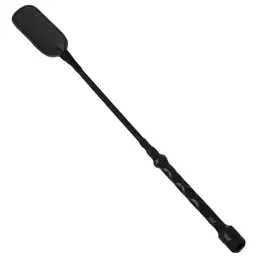 Master Series kratki riding crop sa kožanim vrhom, 44,5 cm, crni