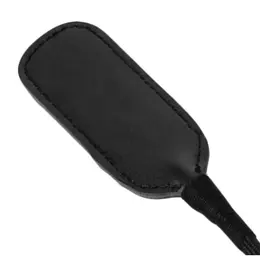 Master Series kratki riding crop sa kožanim vrhom, 44,5 cm, crni