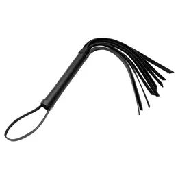 Master Series Hand Flogger Impact Tool Compact Black PU Leather