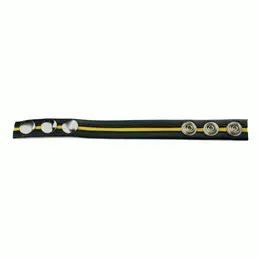 Prowler Red Premium Leather Black & Yellow Adjustable Strap 21.5cm