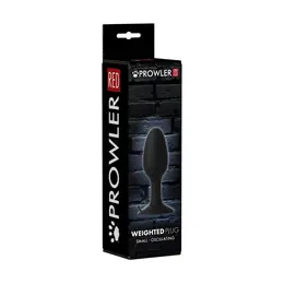 Prowler RED Intimate Weighted Plug Small 3.9cm x 10cm ABS Black