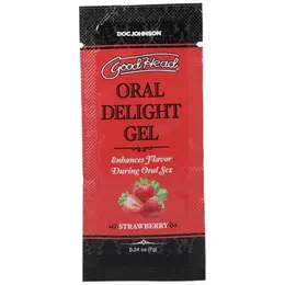 Pipedream Oral Delight Gel Strawberry 48pcs Bulk Pack 7g Single-Use