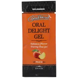 Doc Johnson Oral Delight Gel Peach Bulk Refill 48x7g Sugar-Free Formula