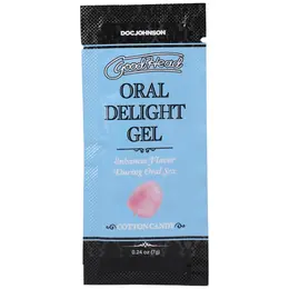 Pipedream Oral Delight Gel Cotton Candy 48-Pack Single-Use Sachets 7g