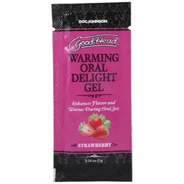 Doc Johnson GoodHead Warming Gel Strawberry Bulk 48 x 7g Refill Pack