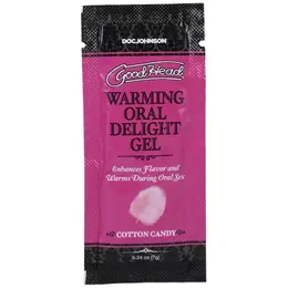 GoodHead Warming Oral Gel Cotton Candy 7g Bulk Pack 48 Sachets