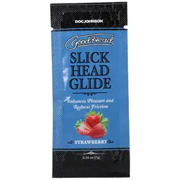 Slick Head Glide Strawberry Bulk 48-Pack Lubricant Sachets 7g Vegan