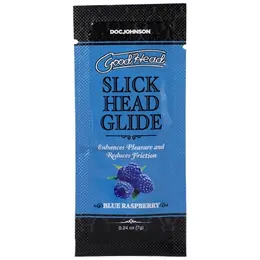 Doc Johnson Slick Head Glide Blue Raspberry Bulk 48 x 7g Vegan Formula