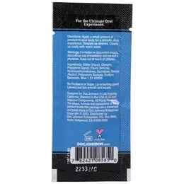 Doc Johnson Slick Head Glide Blue Raspberry Bulk 48 x 7g Vegan Formula