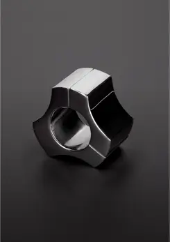 Ouch! Deluxe magnetni čelični rastezač za testise – 36 mm, srebrni