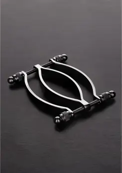 Ouch! Adjustable Intimate Clamp Stainless Steel with Soft Tips