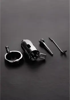 The Pleasure Dome Advanced Chastity System with Lockable Plug 7mm