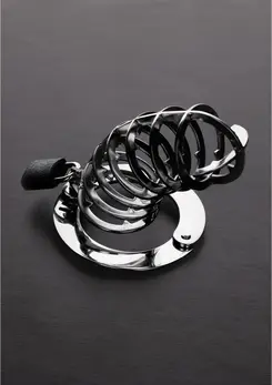 Shots The Spiked Chastity Cage Stainless Steel Adjustable 14cm