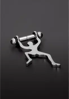 Shots Toys Magnetni aluminijumski nipel prstenovi sa podesivim stezaljkama Srebrni