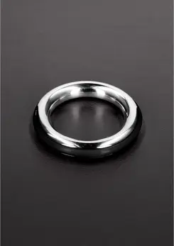 Cazzo Tensions 40mm Stainless Steel Ring with Silicone Inlay - Red