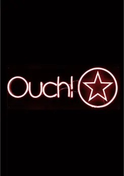 OUCH! Neon RGB Box Sign with Remote - Adjustable Color Display