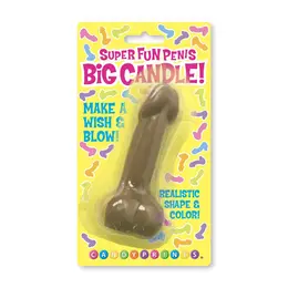 Kheper Games Big Statement Brown Celebration Candle 10cm