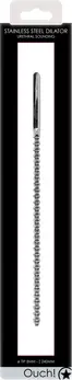 Mystim Steel Ribbed Urethral Sound 8 mm - Precision Metal Instrument