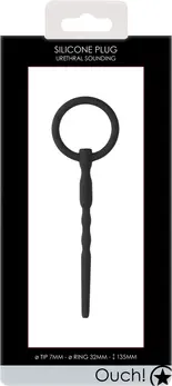 Shots Silicone Flexible Urethral Plug 7mm Body-Safe Black