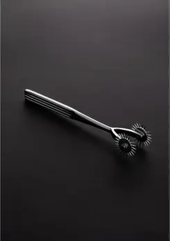 Shots DUO Double Wartenberg Pinwheel Nerđajući Čelik Crni