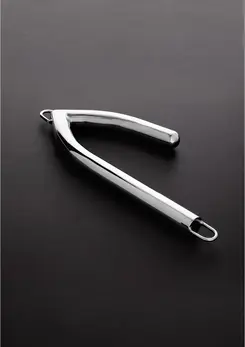 Master Series Stainless Steel Bondage Hook with Dual Attachment Rings