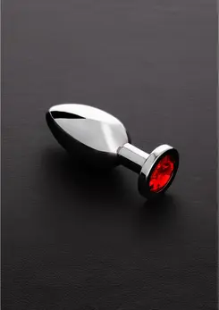 Rimba Stainless Steel Intimate Plug Medium with Decorative Gemstone